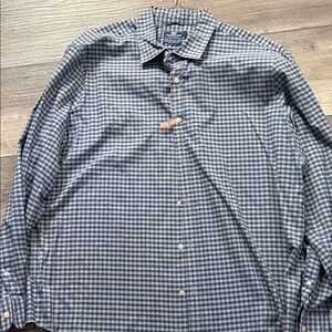 Vineyard Vines Blue and White Gingham Shirt